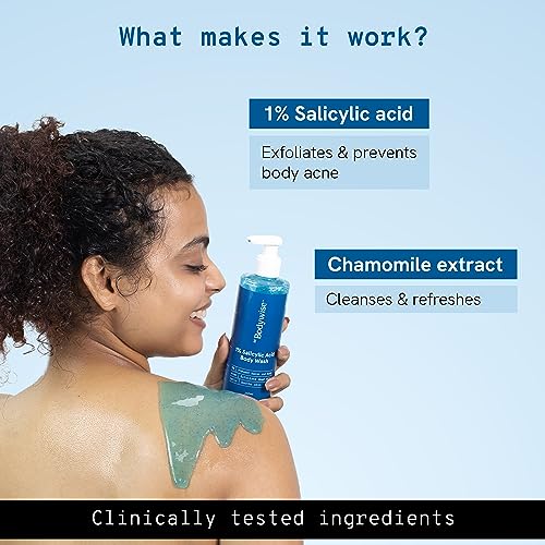 Be Bodywise 1% Salicylic Acid Body Wash Shower Gel | Prevents Body Acne, Bumpy skin, Exfoliates & Deep cleanses skin | Paraben & SLS free |... - Image 5