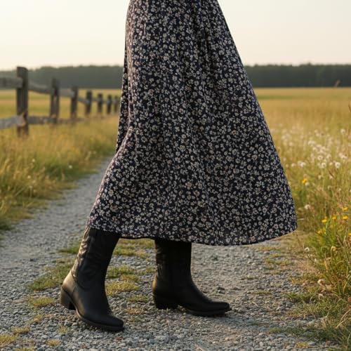 Image of GLOBALWIN Cowboy Boots for Women, Mid-Calf Western Style