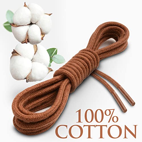 Image of Miscly Shoe Laces for Dress Shoes - Round Oxford Shoelaces for Men - Multiple Lengths and Colors Available