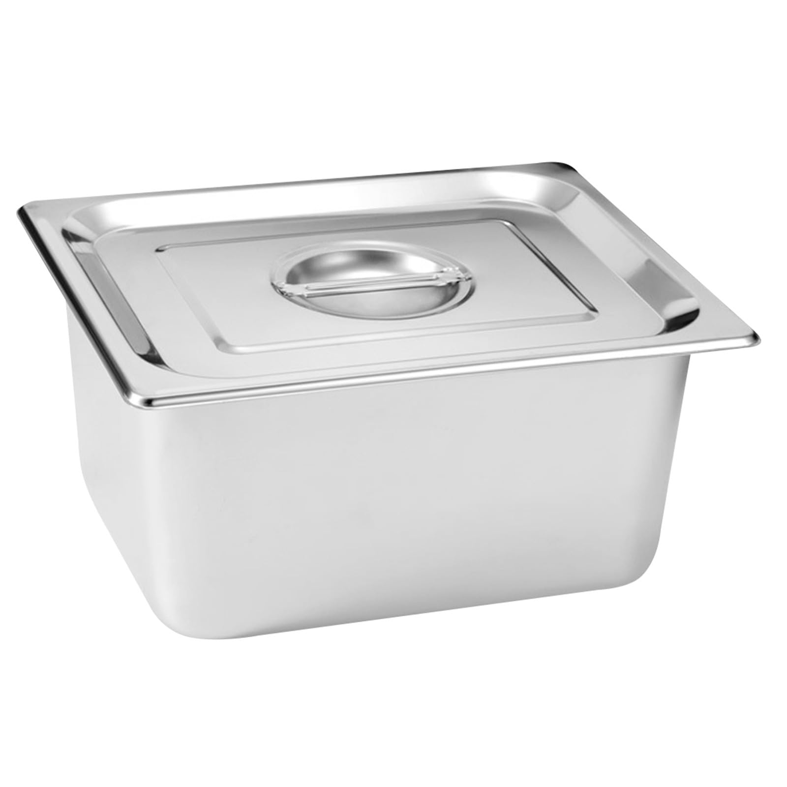 Tapa para Buffet de Acero Inoxidable Bandeja Rectangular Fácil de Limpiar y Mantener Alimentos Frescos, Adecuado para Restaurantes y Familias