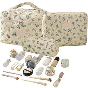 Generic VTNFRYQ9317834H0O Gesteppte Make-up-Tasche Set