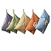 Xshelley 5 Pack* 100g natuurlijke luchtzuiverende bamboe houtskoolzak voor thuiskoelkast, diepvriezers, kasten, auto en…