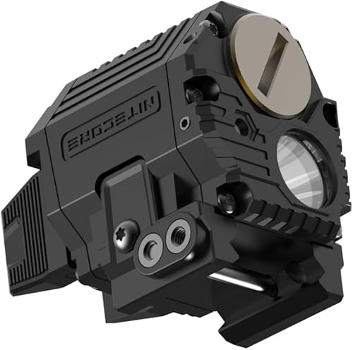 Nitecore Combo láser de luz de pistola de 300 lúmenes, láser rojo y linterna táctica con función estroboscópica y de memoria para riel Picatinny