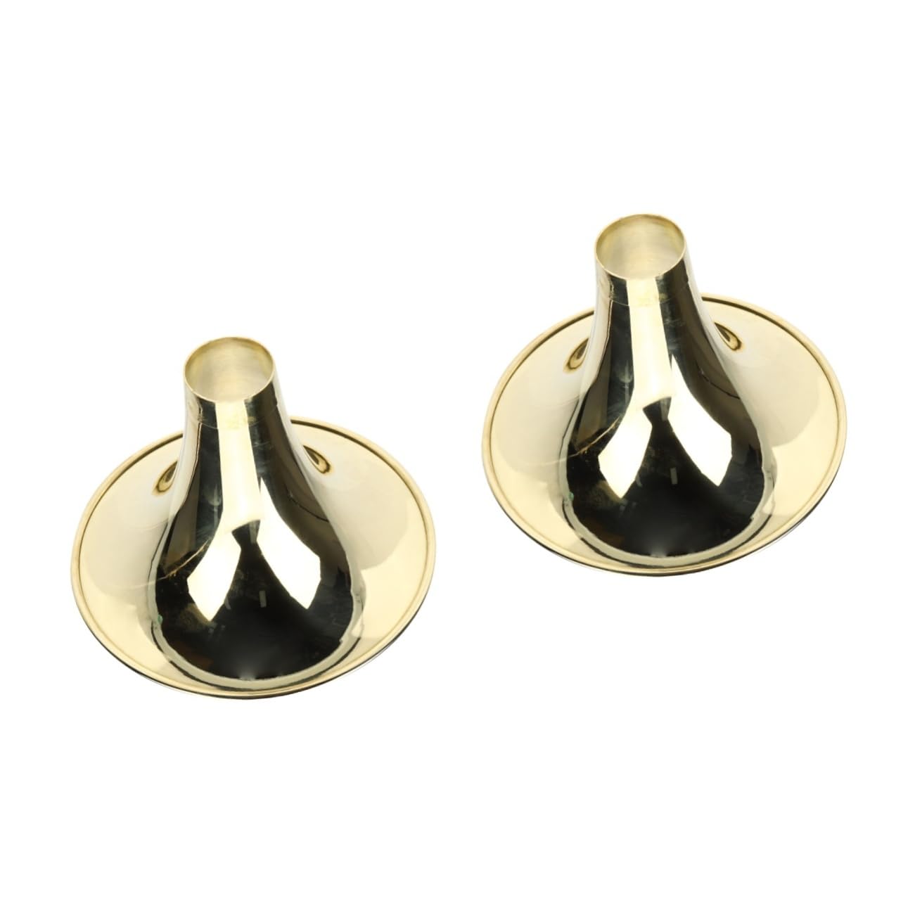 Milisten 2pcs suona bowl Suona Accessory Suona Instrument Horn chinese suona accessories brass suona horn part brass instruments Thickened Brass Horn Suona wind instrument simple