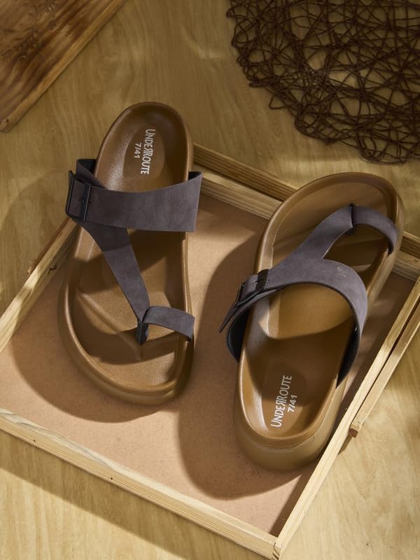 Image of UNDERROUTE mens Underroute Urgh 05 Stylish Durable Soft Footbed Synthetic Casual Sandals for Men Sandal