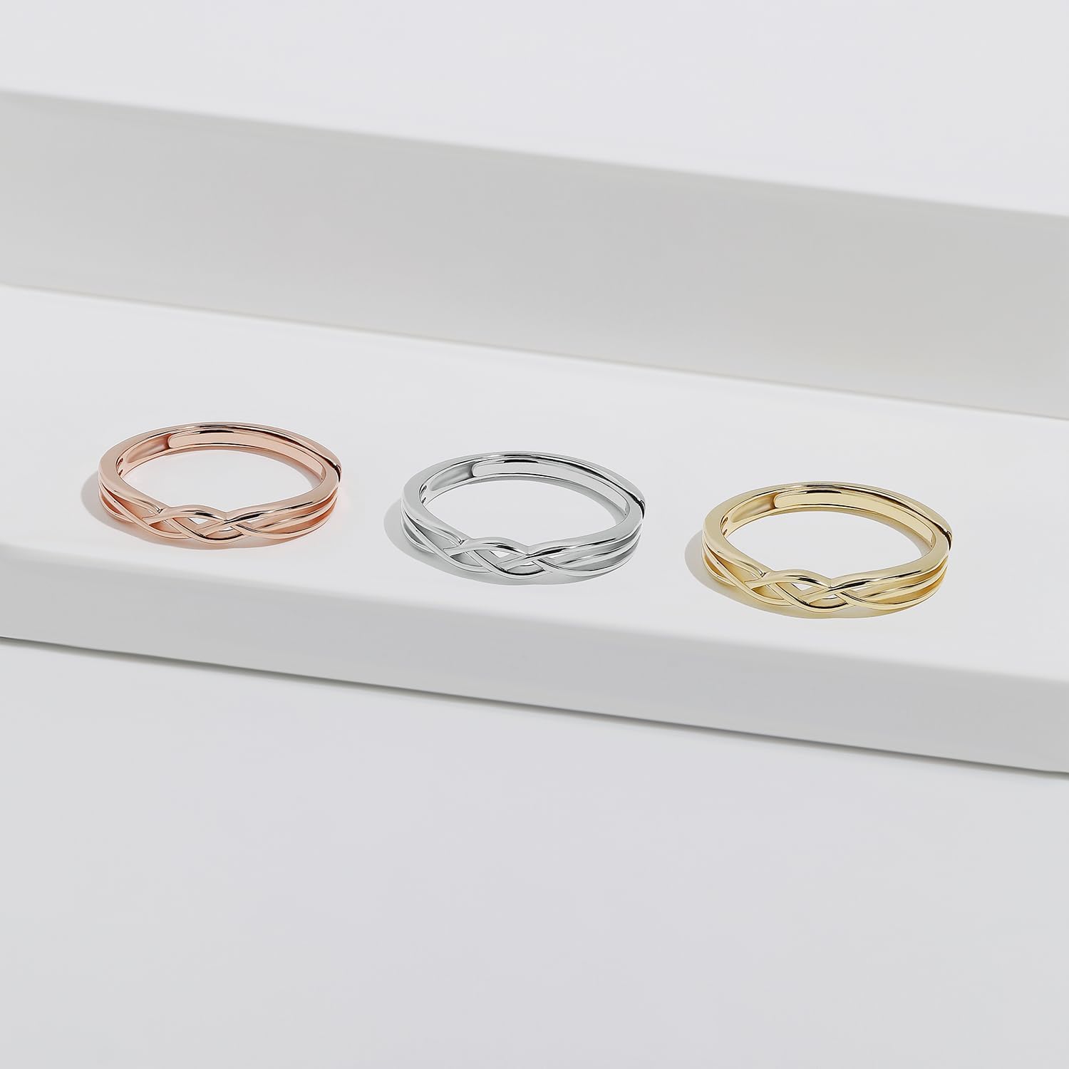 Meissa Sterling Silver Ring Dainty Thumb Rings for Women Handmade Ring Minimalist Stackable Band Size Adjustable Ring Gift for Wedding Engagement Anniversary