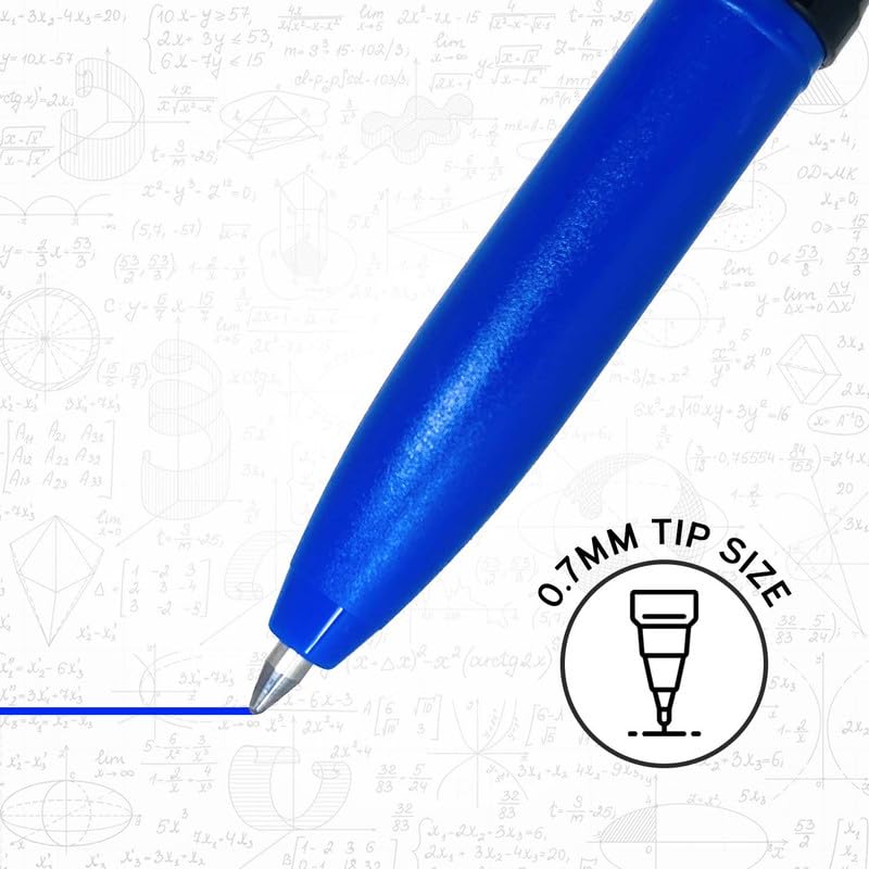 Image of Pentonic EVO 0.7 mm Gel Pen | Blue Ink,Pack of 6