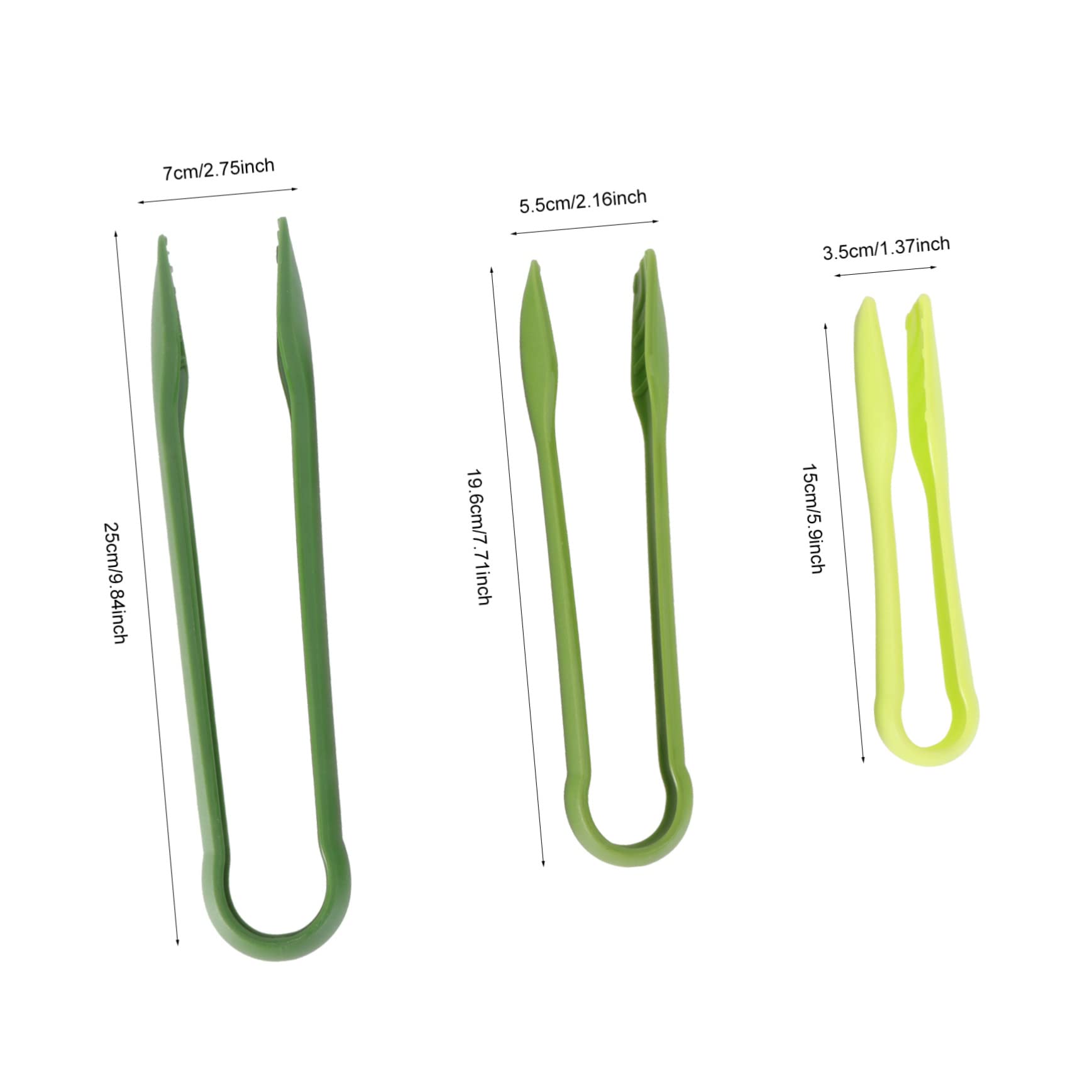 FUNOMOCYA 3Pcs Plastic Food Tongs PP Serving Clips for Bread Cake Salad for Parties Buffets and Everyday Use Resistant and Versatile Kitchen Utensils