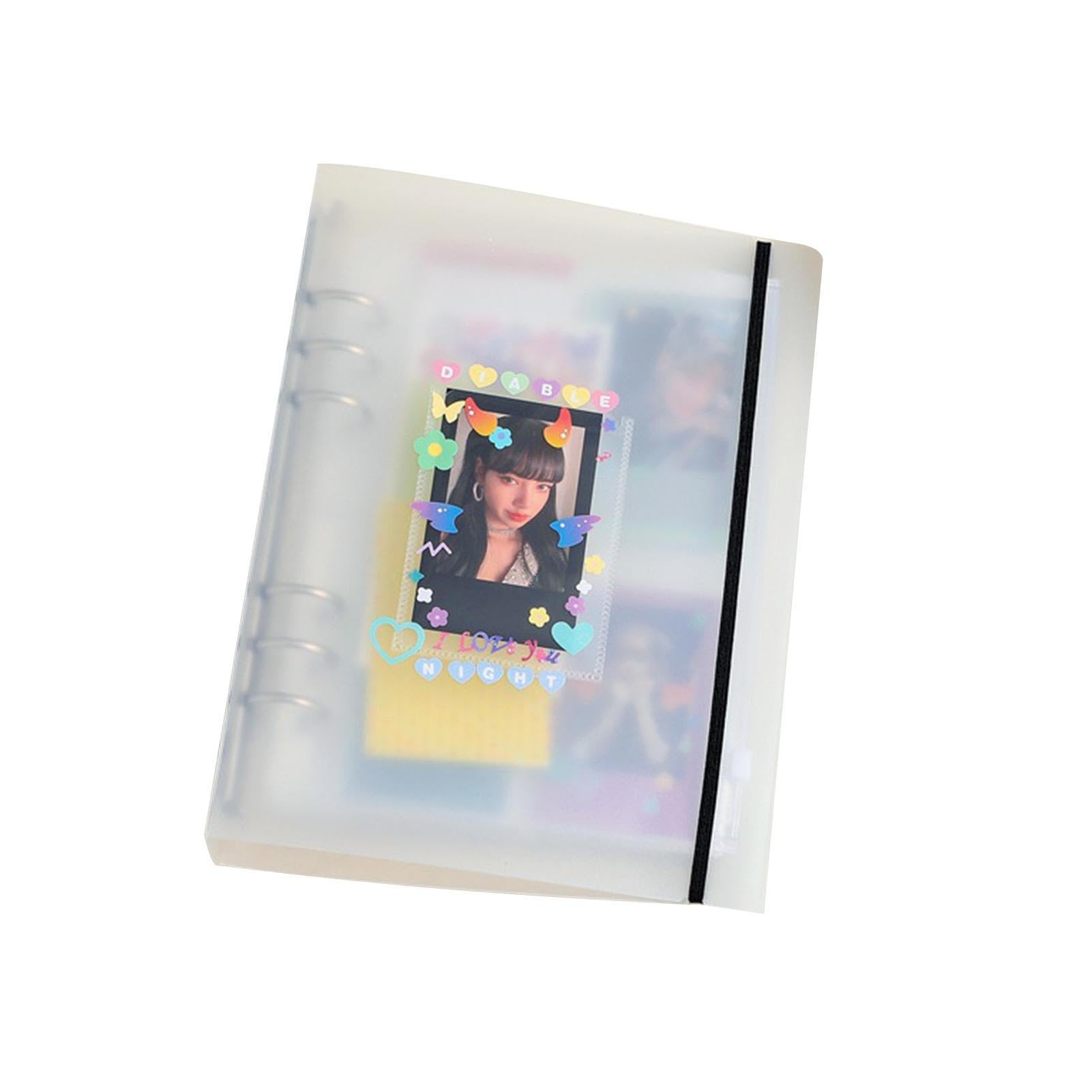 Raccoglitore Per Album Fotografico Kpop A5 – Custodia Fotocard Con 10 Pagine Interne, Ricaricabile, Traslucido
