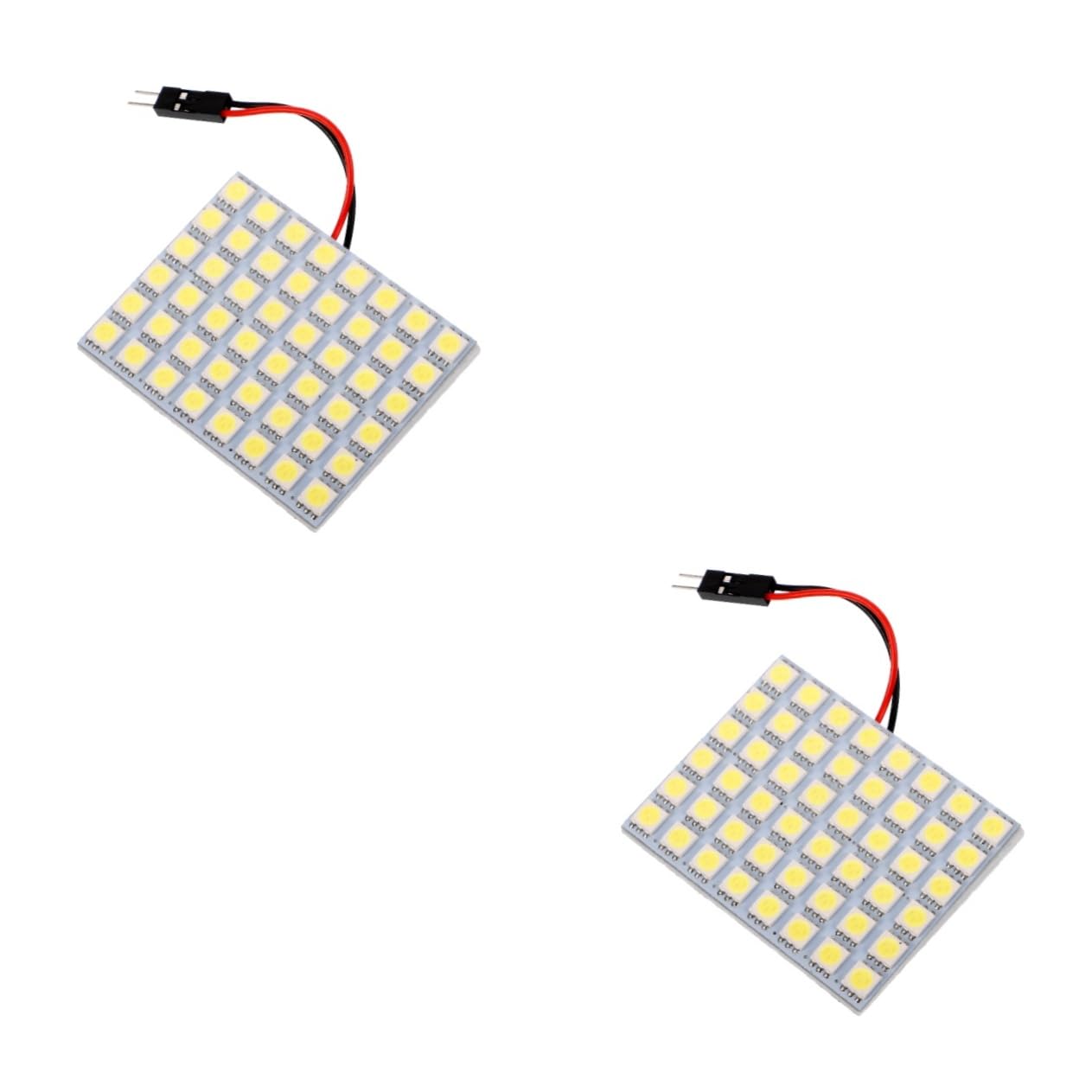 Unomor 2pcs 48-led Car Interior Light Panel Led Reading Lights for Truck Camper Boat Bus Trailer