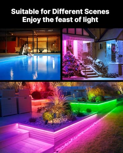 Tira LED Exterior 100FT Impermeable RGB MuliVid miniatura 5