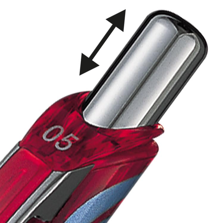 Bolígrafos Pentel Energel Xm Gel Rollerball Retráctil 0.5 mm Rojo miniatura 5