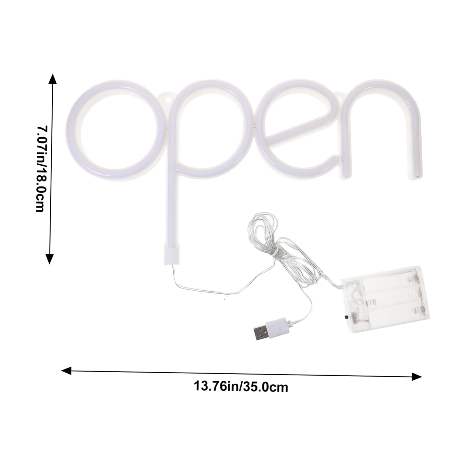 VALICLUD Letrero de Neón LED Abierto para Puerta, Ventana y Pared 1 Pieza