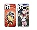 Omyzo [2 Pack] Transparent Coque pour Apple iPhone 5 4", TPU Silicone Protection Housse, Antichoc Étui Anime Manga Naruto Akatsuki Itachi Uchiha, Ultra Mince Case Cover pour iPhone 5, Motif 2