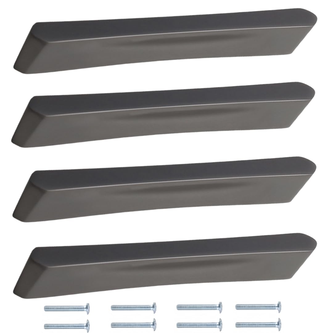 NLQCSXWEP Zinc Alloy Cabinet Bow Handle, Zinc Alloy Cabinet Handles 4 pcs Gray Multiple Sizes Single Hole(1287-128mm)