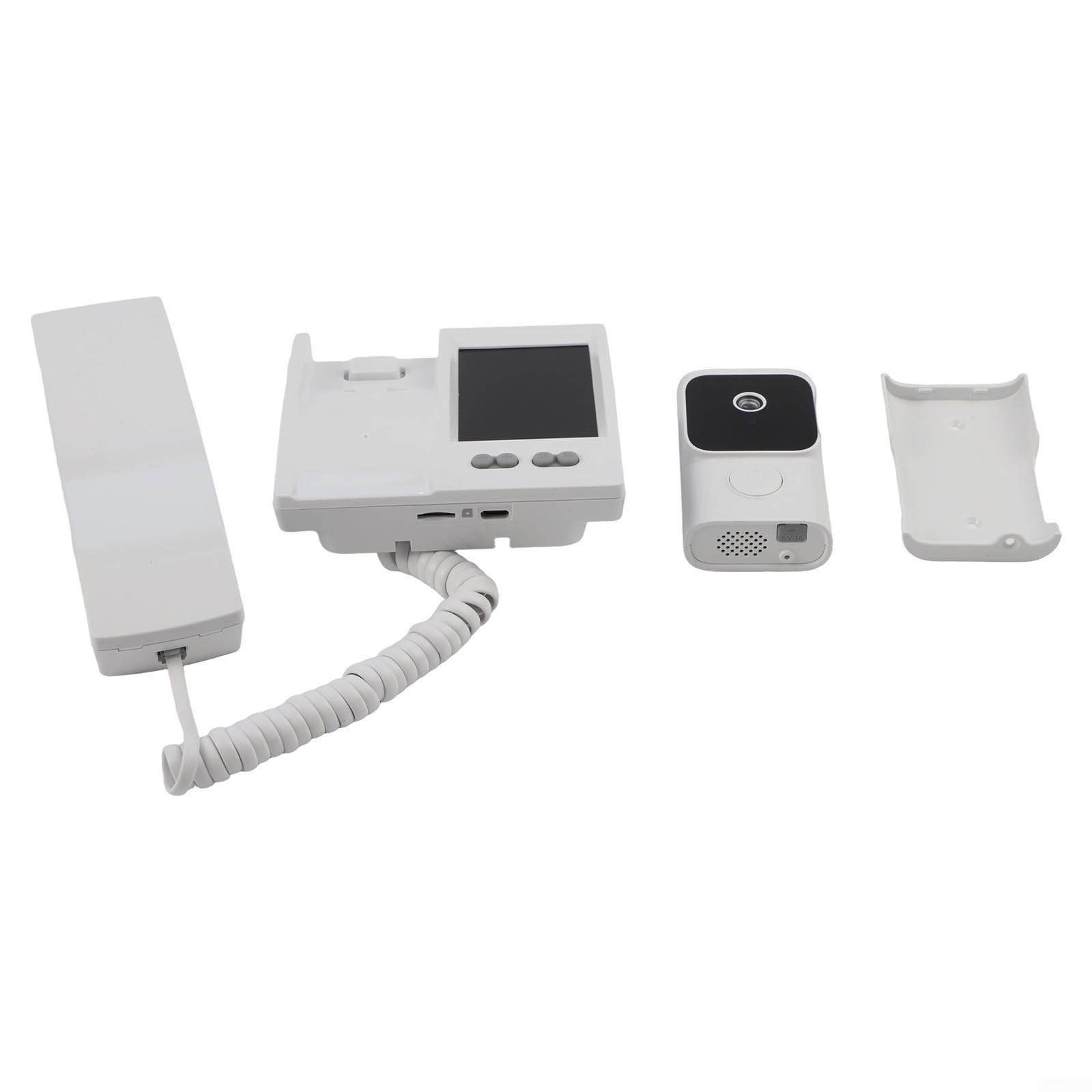 Intercomunicador inalámbrico para puerta con pantalla HD de 3 5 pulgadas, comunicación bidireccional e infrarrojos para seguridad en el hogar (blanco)