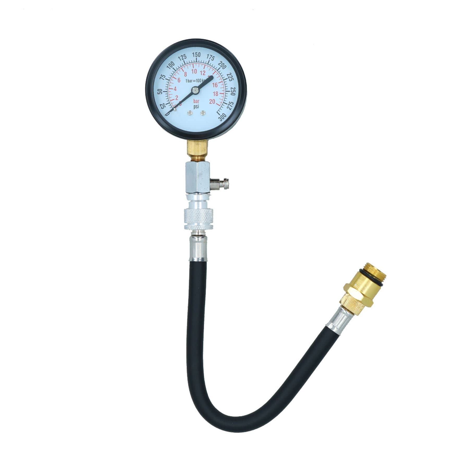 Compression Tester kit for Petrol Engines 0-300psi / 0-2000kpa 14 & 18mm AT460