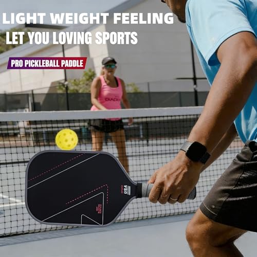 Image of Xfopz Grit Blasted Surface Pickleball Paddles Set, Glass Fiber USAPA Approved Pickle Ball Paddle Indoor Outdoor Rackets Pickleballs Racquet Gifts (Grit Blasted Surface)