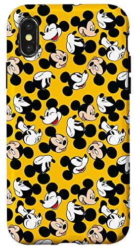 Coque Disney Mickey iPhone X XS jaune aux finitions soignées de qualité