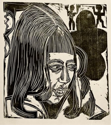 Cuadro en lienzo Figlia Sternheim di Ernst Ludwig Kirchner para decoración de oficina 60x90cm