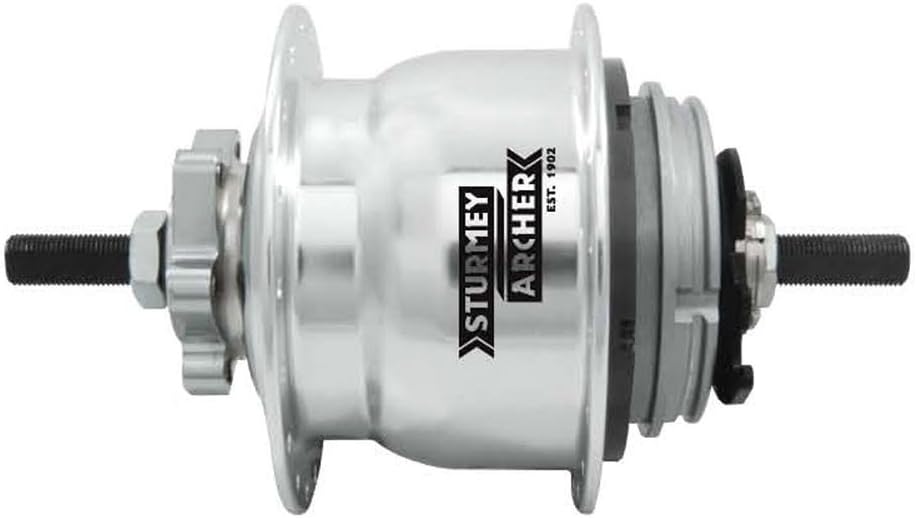 Sturmey Archer X-Rk8(W) 8-Sp Disc Hub, 32H Silver - HKW8K.XKSS.S00.BX