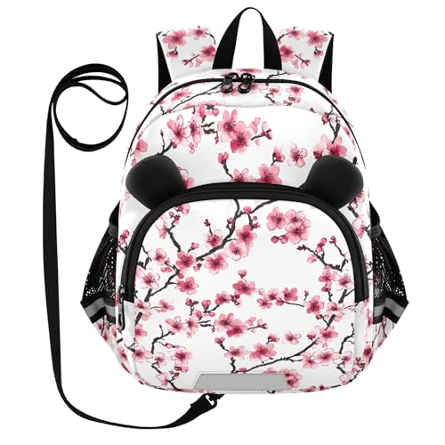 Pink Cherry Blossoms Flower Toddler Backpack for Girls Boys,Preschool Kindergarten Backpack Kids Backpacks B0404321