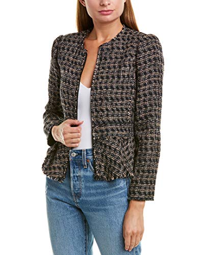 Rebecca Taylor Womens Multicolor Tweed Blazer Jacket, Multicoloured, 00