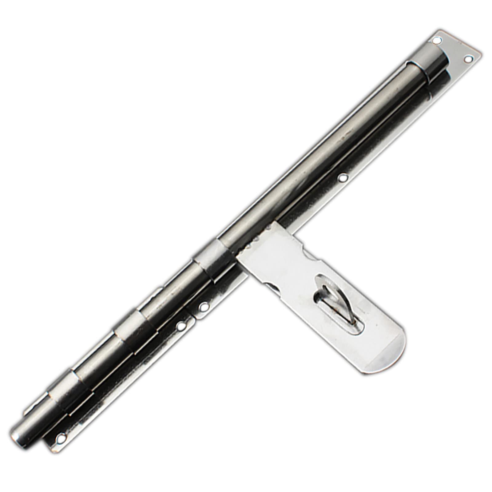 NVSFZGIYG Door Lock,Gate Bolt Stainless,Slide,Thickened Steel Barrel, Heavy Duty Latch with Padlock Hole, for Doors and Windows