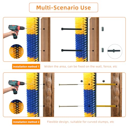 Livestock Scratch Brushes, 2 Pack Horse Scratcher Full Massage Brush Kit, Relieve Itching on the Back of Livestock, Suitable for Livestock, Horse, Cattle, Sheep, Pig - Image 4