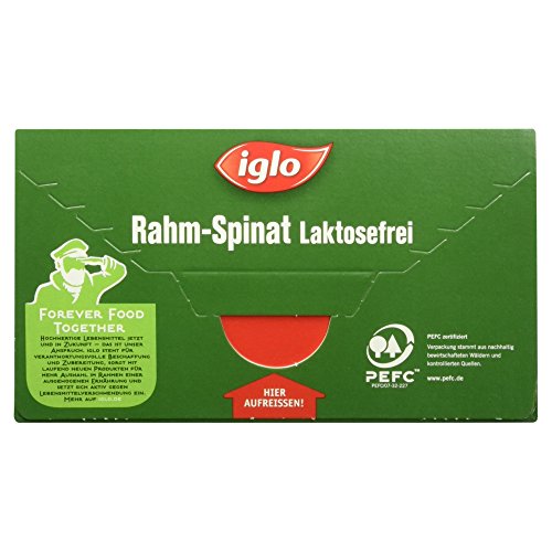 iglo Rahm-Spinat laktosefrei und glutenfrei - mit dem Blubb - portionierbar - 550 g (tiefgefroren) – Bild 3