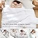 Bedsure Comforter Duvet Insert - Quilted Comforters Oversize Queen Size, All Season Duvet, GentleSoft Down Alternative Bedding, with 8 Tabs, Gifts for Women/Men, White, Oversize Queen 98 x 98 Inches