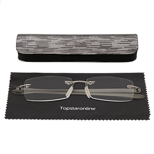 TOPSTARONLINE ultraleichte rahmenlose Anti-Müdigkeit Lesebrille Cover
