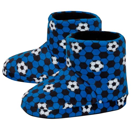 Pantoufles de football pour enfants contre les pieds froids à la maison