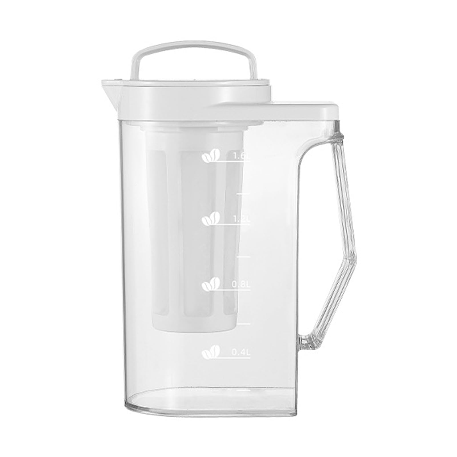 Ideal Swan Cafetière à infusion à froid 1,6 L avec filtre à maille fine, grande capacité