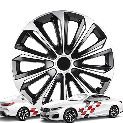 Walser Premium Radkappen New Racer, 4er Set Radkappen Auszeichnung Sehr Gut*, Radzierblenden 14 Zoll, Radblenden für Alufelgen Stahlfelgen… – Ansicht 1
