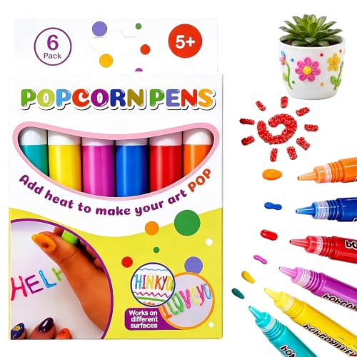 YUUMBREXO Bubble Pen, 3D Magic Popcorn Pens, Pennarelli Colorati per Disegno a...