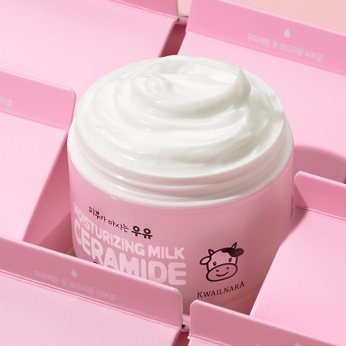 KWAILNARA Ceramide Milk Facial Moisturizer (3.38 Fl Oz) – Korean Face Moisturizer for Barrier Repair & Deep Hydration | Milk Protein, Royal Jelly & Strengthening Ceramides | Non-Greasy Daily Care - Image 3