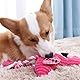 Quietschendes Hundespielzeug für Kleine bis Mittelgroße Hunde,Flamingo Förmiges Plüschspielzeug,Weiches Interaktives Welpenspielzeug,Haustier Kauspielzeug Geschenk für Hund Katze Zähne Putzen