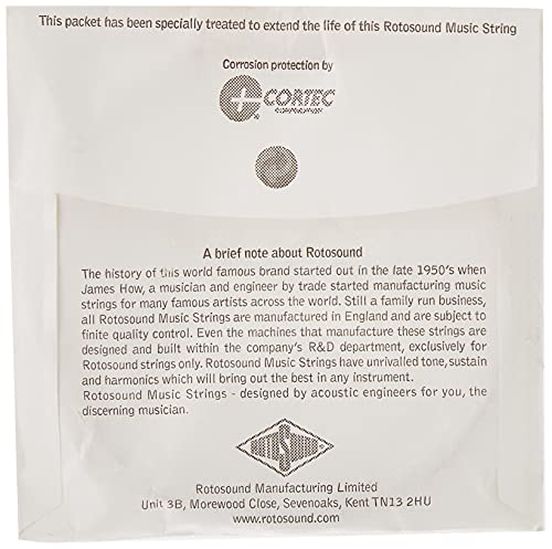 Rotosound Cordes pour basse électrique ROTO EINZELSAITEN ROUNDWOUND .095 « w/2,41mm wound RBL095 - Les Beatles, Paul McCartney, John Lennon, RIngo Starr, George Harrison Rotosound Cordes pour basse électrique ROTO EINZELSAITEN ROUNDWOUND .095 "w/2,41mm wound RBL095 – Image 3