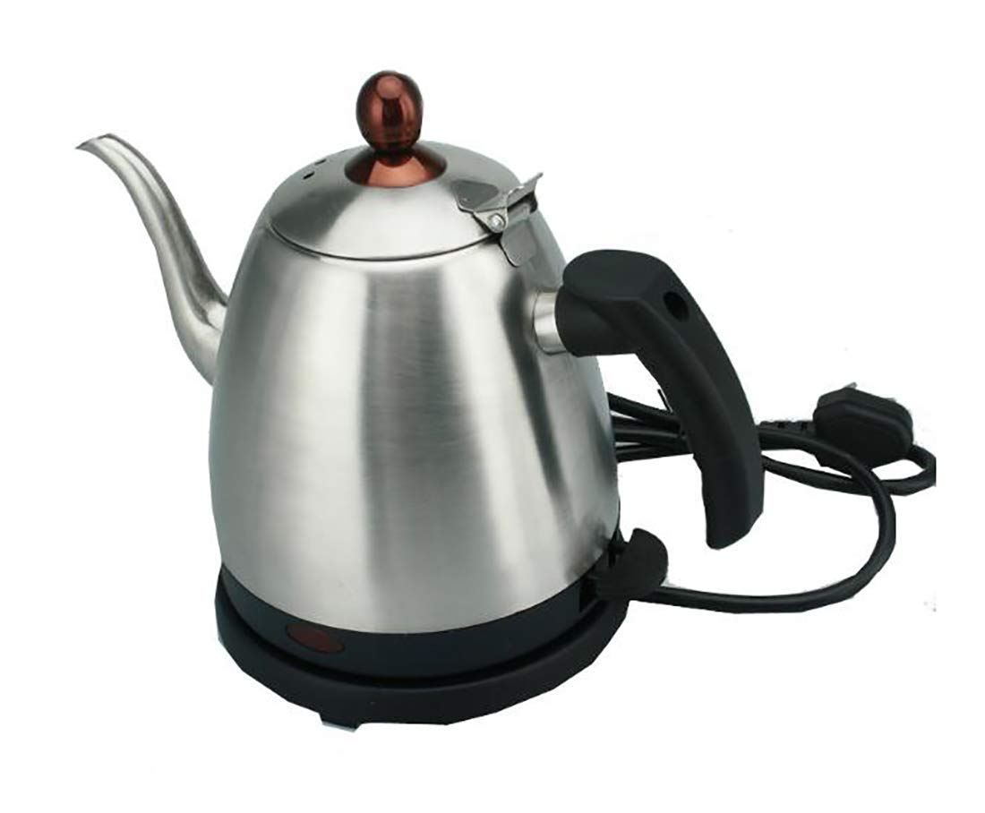Hervidor eléctrico Tetera de Acero Inoxidable de 1,7 l de Capacidad para el hogar Hervidor Completamente automático GAGGE (Color: Negro)