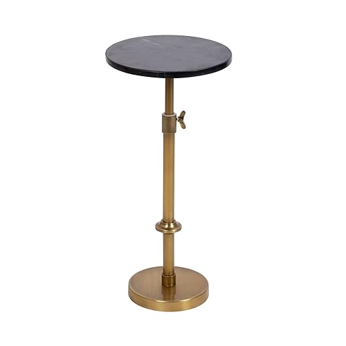 Kate and Laurel Engles Traditional Adjustable-Height Pedestal Drink Table, 10
