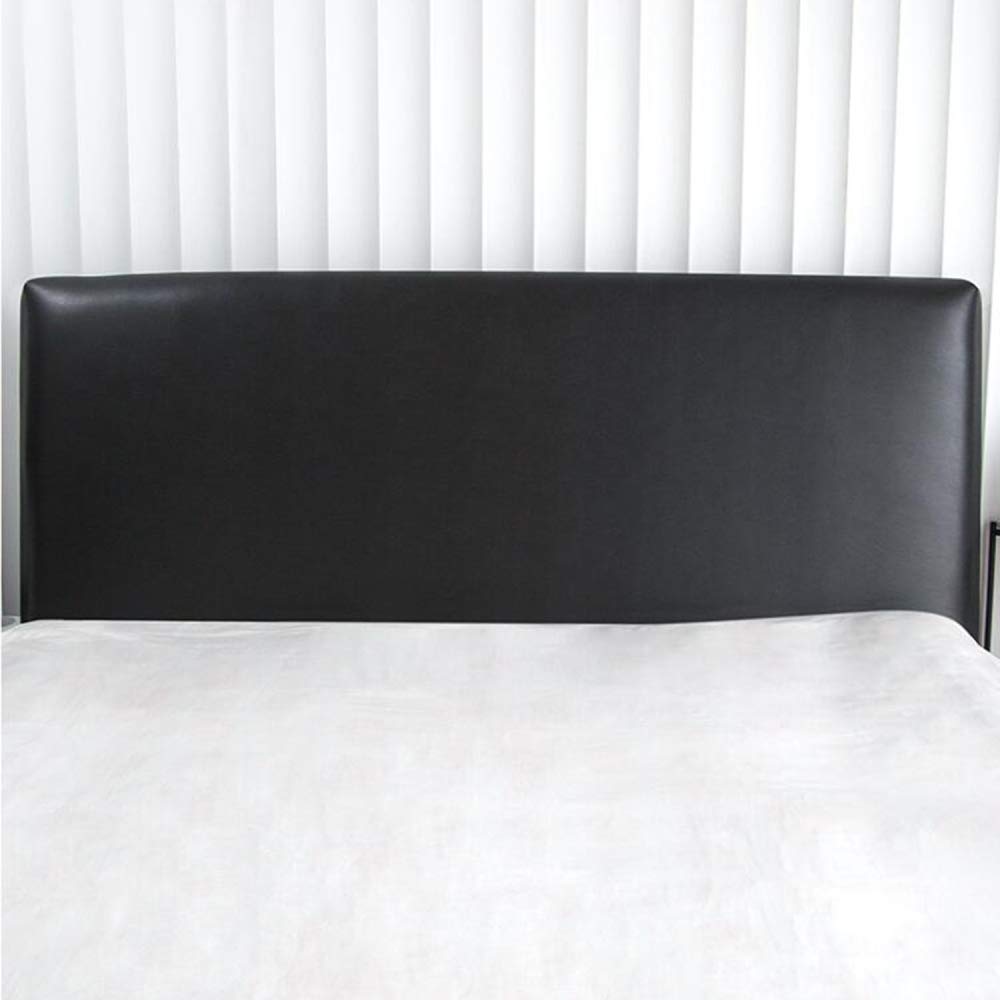 Housse de tête de lit décorative en similicuir noir/blanc/gris, pour lit king size, 180 cm de large