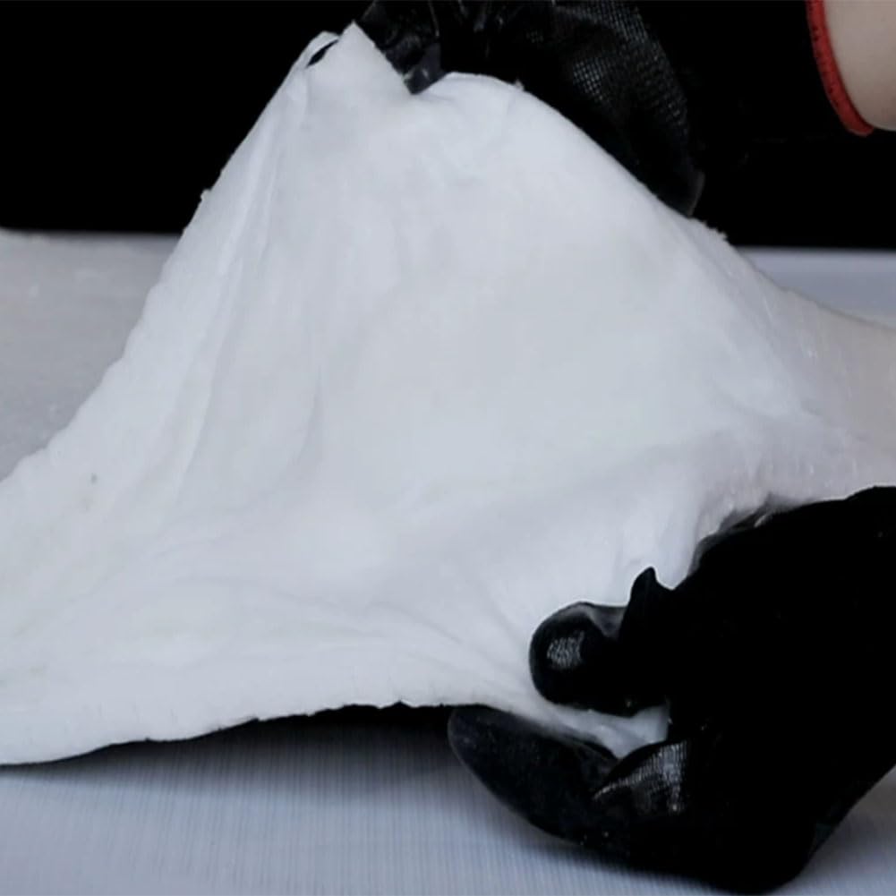Manta Ignífuga De Fibra De Silicato De Aluminio Punzonada Usada para La Protección contra Incendios En Calderas Y Hornos Industriales, Ancho 61 cm,61cm*3.6m*50mm