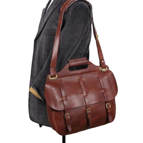 Col. Littleton Full-Grain No.1 Saddlebag Briefcase | Made In Usa #TOP4