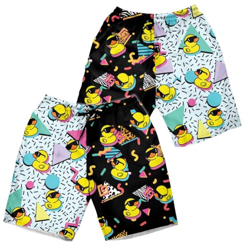 ACEPrints Funny Colorful Hawaiian Shorts Men Blue Mens Shorts Pattern Shorts for Men Swim Trunks2