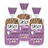 SRSLY Low Carb Sliced Seeded Keto Bread x3 | 1.1g Carbs, 4.5g Protein & 57 Kcals | Freshly Baked Light & Fluffy | Sugarwise Certified | High Protein | Lower Calorie |High Fibre | Seriously Low Carb
