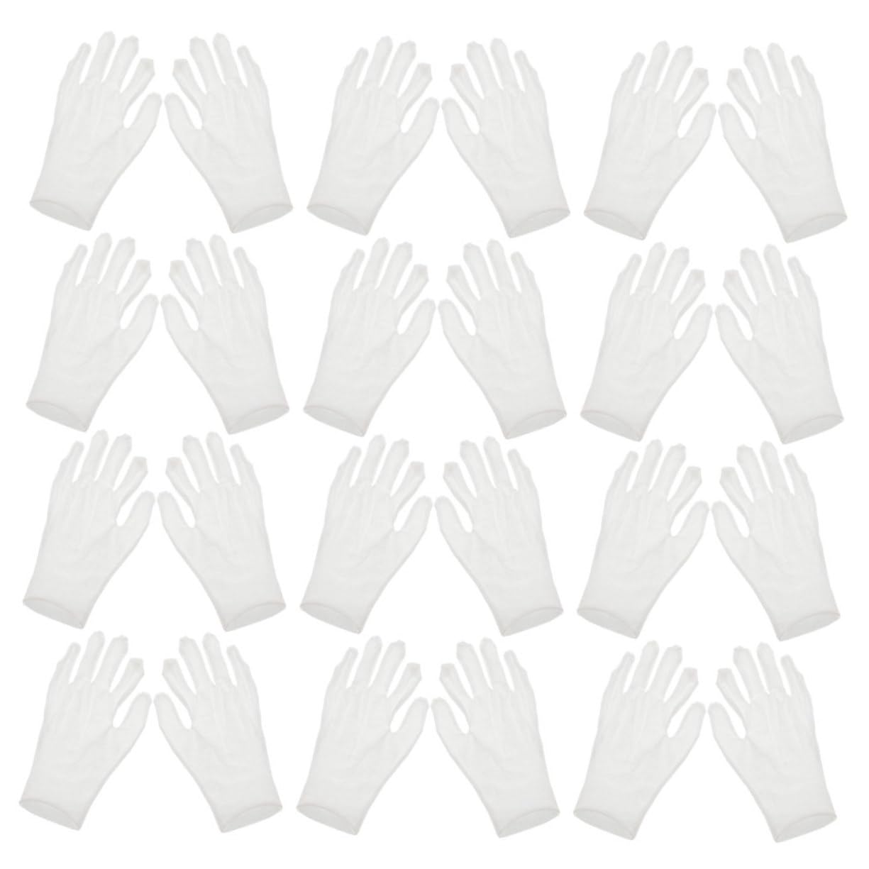 OSOLADY Moisturizing Gloves Overnight Soft Cotton Work Gloves Relief for Women 24 Pcs