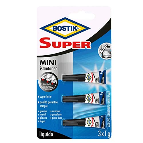 Pegamento instantáneo universal – 3 x 1 g – Super Mini blister – Bostik