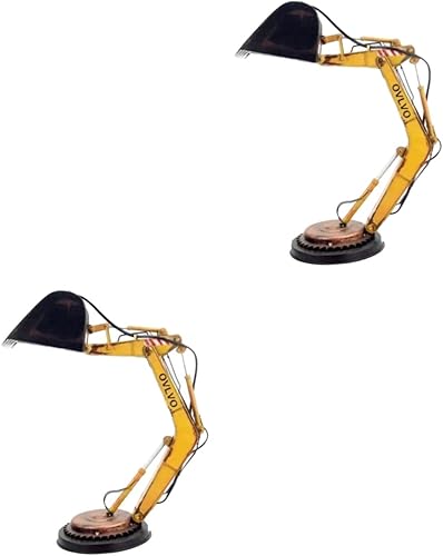 2 unids único escritorio excavador robótico minimalista construcción de escritorio vivero niños movible decoración estudio para lámpara luz