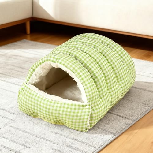 Dreuhuing Katzenbett für den Innenbereich, maschinenwaschbar, Tiermöbel, Katzenhöhle, Haustierbett für kleine, mittelgroße und große Rassen, Wohnzimmer, Innenhof, Balkon, Hinterhof, Spielen, Ausruhen